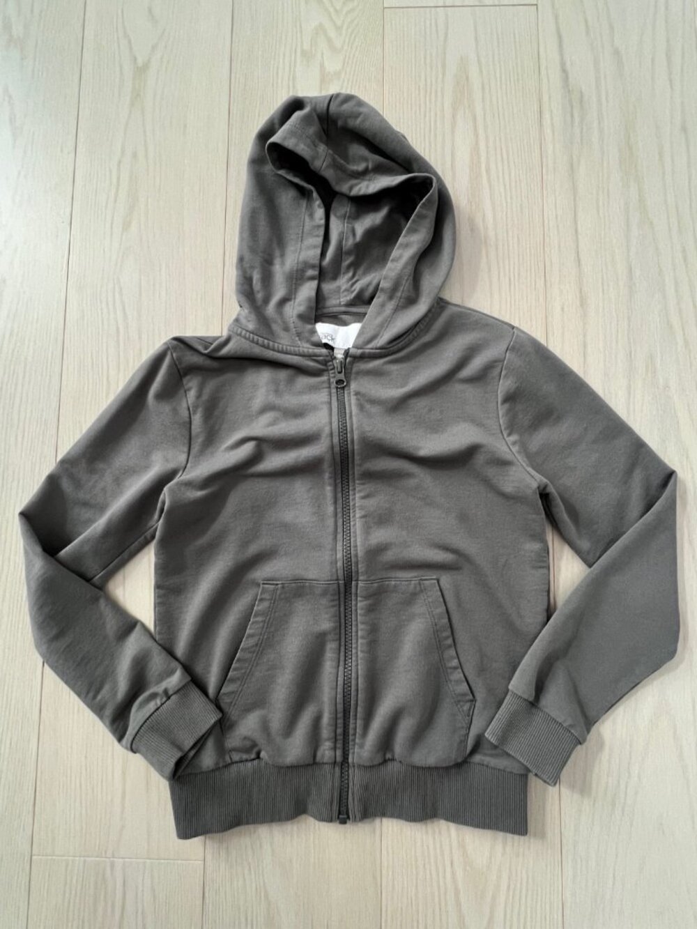 Nordstrom Rack Boy's Kids Grey Zip Hoodie Size 7/8 ( S )